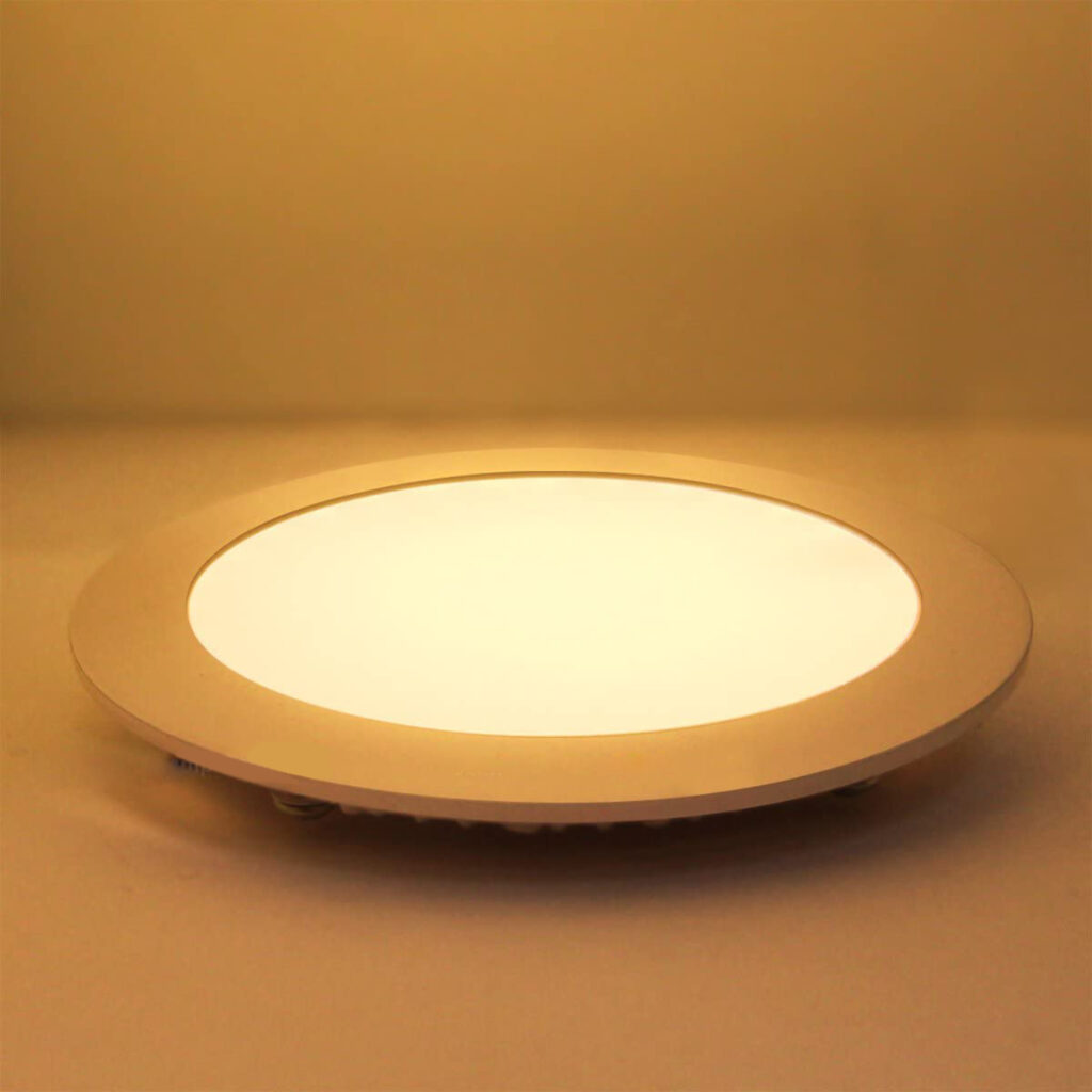 Elsewedy Ceiling Light Led W Round Slim Panel White Warm White