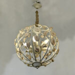 Ball Pendant Light Industrial Globe Pendant Lighting Fixtures 6-Light Vintage Sphere Chandelier Farmhouse Pendant Lamp Ceiling Hanging Light for Kitchen Island Dining Room Bedroom E14 130506-ELSEWEDY