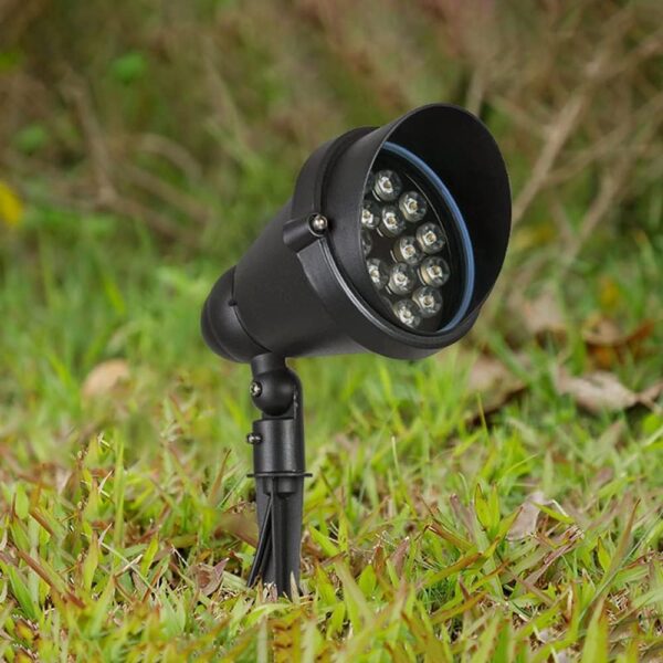 ELSEWEDY Landscape Lights Low Voltage Spot Lights for Outdoor Flood Lighting Spike Light 3000K IP65 with Metal Spike and Connector Garden Light 12W & 15W - Image 2