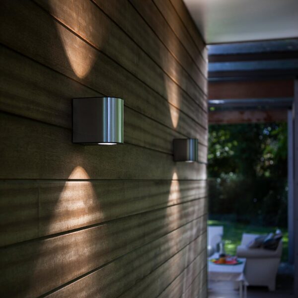 Outside Wall Light Aluminum Up Down Outdoor Wall lamp, 9W Exterior Wall Sconce, IP54 Waterproof Garden Lights for Front Door, Patio, Terrace, Hallway, Garage, Porch EGYLUX 1890S-9W-WW-EGX - Image 7
