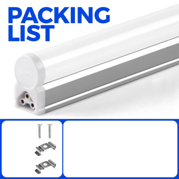 Led Batten Light 4ft 120cm, T5 Led Tube Lights, 1800lm 18W 3000K-6500K Super Bright, Day White-Warm White- LED Garage Workshop Lighting, Wall and Ceiling Batten Lights 18W-T5-ELSEWEDY - Image 2