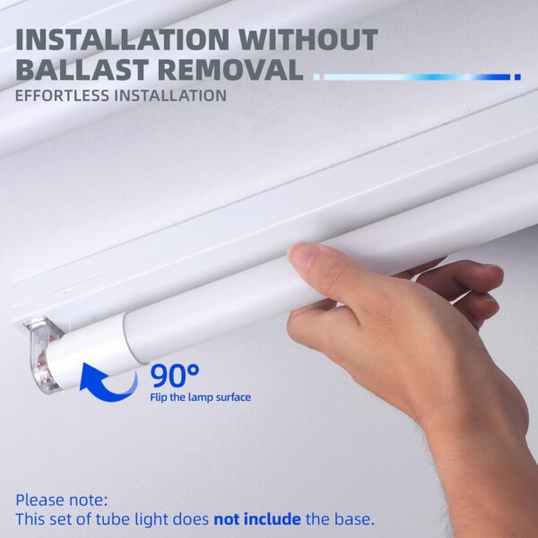 T8 LED Rod 2 Foot, 9 Watt Equivalent, Type A Tube Light, Plug & Play, T8 or T12 LED Fluorescent Replacement, Frosted, 3000K Warm White, 6000K Day White 9W-T8-CANYON - Image 2