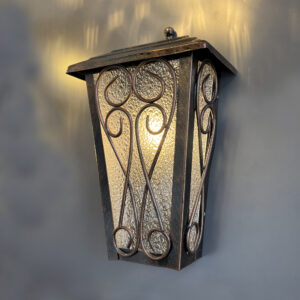 1-Light Garden brown Vanity Light Brown Black Wall Sconce Vintage with Clear Glass Shade, Hallway Light Fixture Sconces Wall Lighting IP44 E27 2002-1WS-ELSEWEDY