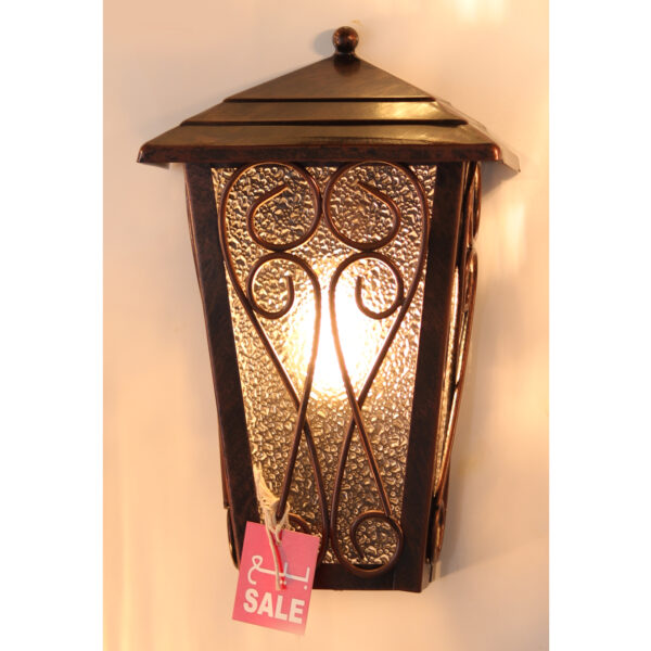 1-Light Garden brown Vanity Light Brown Black Wall Sconce Vintage with Clear Glass Shade, Hallway Light Fixture Sconces Wall Lighting IP44 E27 2002-1WS-ELSEWEDY - Image 2