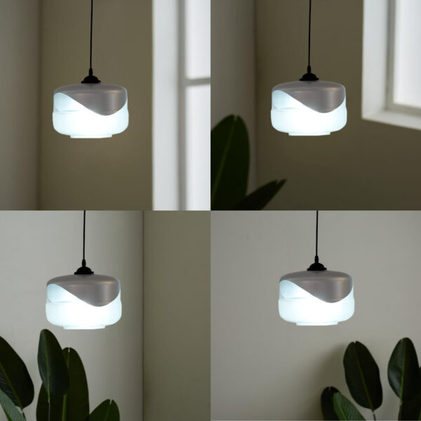 Modern Pendant Light Fixtures, Industrial Hanging Ceiling Lamp with Clear Glass Shade, Farmhouse Pendant Lighting for Kitchen Island Decor Living Room Hallway Bedroom Dining Hall Bar 2111/1-ELSEWEDY - Image 3