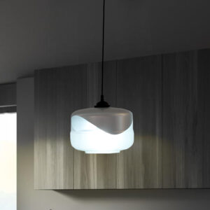 Modern Pendant Light Fixtures, Industrial Hanging Ceiling Lamp with Clear Glass Shade, Farmhouse Pendant Lighting for Kitchen Island Decor Living Room Hallway Bedroom Dining Hall Bar 2111/1-ELSEWEDY