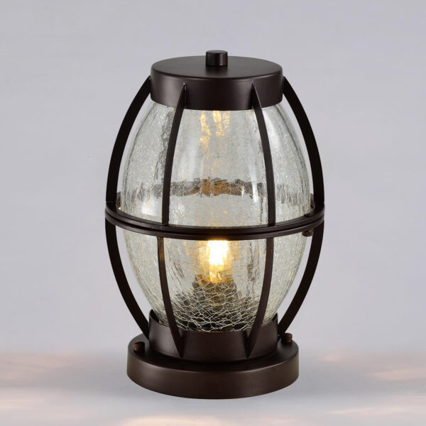 Outdoor Gate Lamp Fence Post Lamp Popular Pillar Lamp Outdoor Retro Waterproof Column Light Garden Balcony Villa Community Corridor Lamps IP44 E27 2229-1G-ELSEWEDY