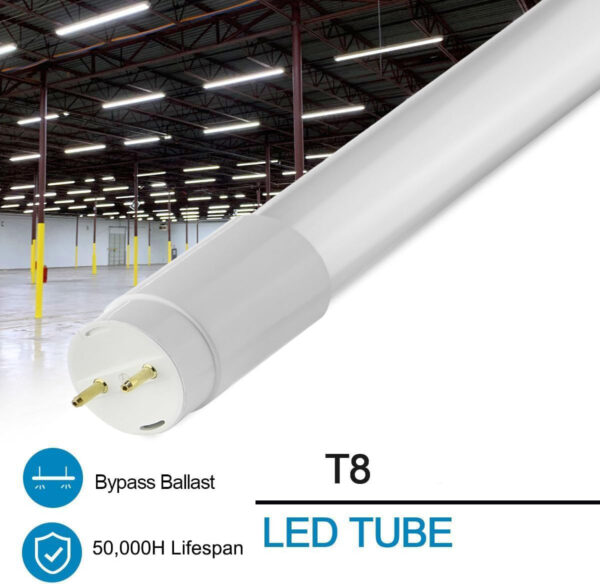 T8 LED Rod 4 Foot, 22 Watt Equivalent, Type A Tube Light, Plug & Play, T8 or T12 LED Fluorescent Replacement, Frosted, 3000K Warm White, 4000K Cool White 22W-T8-ELSEWEDY