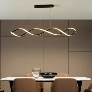 LED Pendant Light Dining Table Pendant Light Modern Pendant Light Adjustable Pendant Light Chrome Color Pendant Light Dining Room Kitchen, Living Room, Office Lamp 23119-D01A-CH-ELSEWEDY