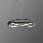 LED Pendant Light Dining Table Pendant Light Modern Pendant Light Adjustable Pendant Light Black Color Pendant Light Dining Room Kitchen, Living Room, Office Lamp 24022-800-BK-ELSEWEDY