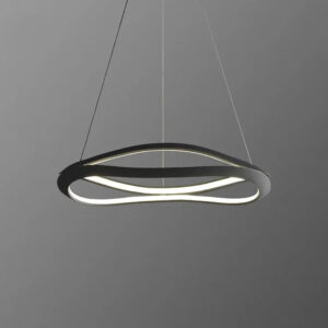 LED Pendant Light Dining Table Pendant Light Modern Pendant Light Adjustable Pendant Light Black Color Pendant Light Dining Room Kitchen, Living Room, Office Lamp 24022-800-BK-ELSEWEDY