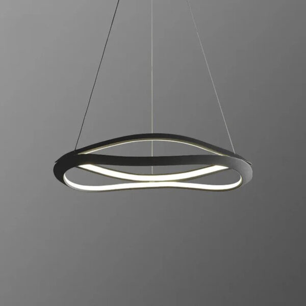 LED Pendant Light Dining Table Pendant Light Modern Pendant Light Adjustable Pendant Light Black Color Pendant Light Dining Room Kitchen, Living Room, Office Lamp 24022-800-BK-ELSEWEDY