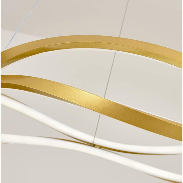 LED Pendant Light Dining Table Pendant Light Modern Pendant Light Adjustable Pendant Light Gold Color Pendant Light Dining Room Kitchen, Living Room, Office Lamp 24022-800-GD-ELSEWEDY - Image 3