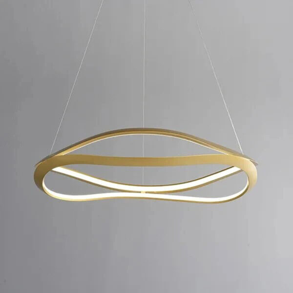 LED Pendant Light Dining Table Pendant Light Modern Pendant Light Adjustable Pendant Light Gold Color Pendant Light Dining Room Kitchen, Living Room, Office Lamp 24022-800-GD-ELSEWEDY