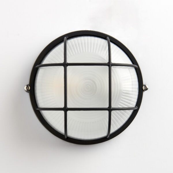 Round Bulkhead Light, E27 Lamp Nautical Aluminum Wall Sconce, IP54 Rated Outdoor Waterproof Wall Lamp, Indoor Or Outdoor Light, Retro Industrial Wall Light Garden, Shed, Workshop, Patio and Garage Egylux 3011SB-EGX - Image 3