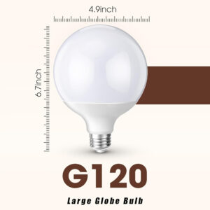 Led Light Bulb, G120 Globe Bulb,30W(150W Equivalent) Led Bulbs Warm White 3000K, Cool White 6500K Large Globe Light Bulbs, Non-Dimmable, E27 Base, 3000 Lumen, Energy Saving, Perfect for Home Living Room Lighting 30W-E27-CANYON