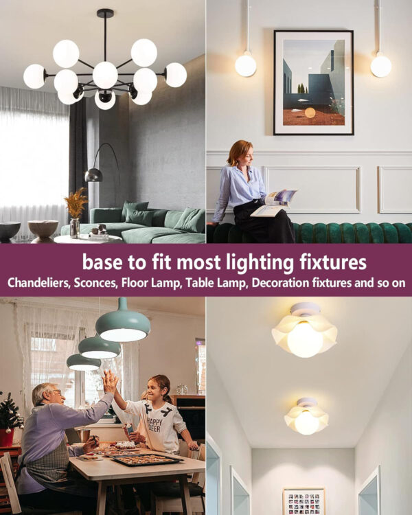 Led Light Bulb, G120 Globe Bulb,30W(150W Equivalent) Led Bulbs Warm White 3000K, Cool White 6500K Large Globe Light Bulbs, Non-Dimmable, E27 Base, 3000 Lumen, Energy Saving, Perfect for Home Living Room Lighting 30W-E27-CANYON - Image 5