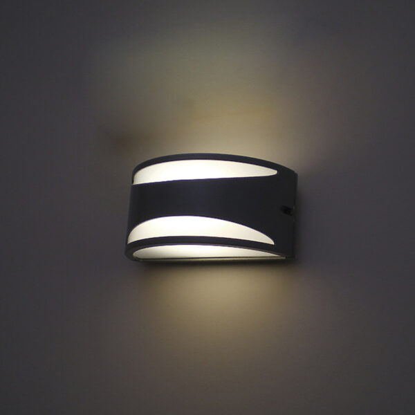 Half Moon Outdoor Wall lamp, IP44, E27 Socket, Bulb not Included, Security Light, Black Metal, Wall Mounted Luminaire IP54 Egylux 3301B-EGX - Image 2