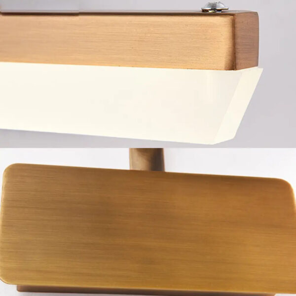 Gold Bathroom Light Fixtures Over Mirror 20W 180° Rotatable Dimmable Vanity Light Bar, Brushed Gold Bathroom Vanity Lights Above Gold Color Body 5003/L-Elsewedy - Image 4