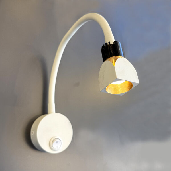 Bedside Reading Wall Light, AC85-265V LED Flexible Gooseneck Reading Study Bed Lamp OFF/ON Switch Bedroom, Living Room, Study Room(3000K Warm White-3W) Elsewedy 60-01C-SPOTLIGHT