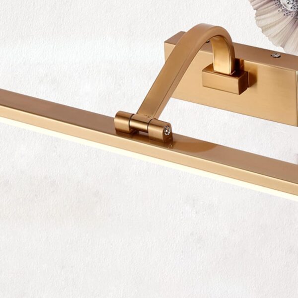 Vanity Lighting Led Mirror Front Light Minimalist Waterproof Moisture-Proof Wall Lamp Bathroom Golden Hardware Acrylic Mirror Lamp Bath Lights 703/L-Elsewedy Gold Color Body - Image 4