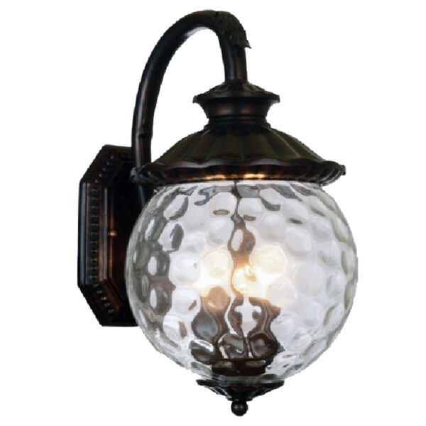 Exterior Wall Lantern Sconce, Aluminum Glass Waterproof IP44 Wall Sconce, Retro Creativity Balcony Wall Lamp Light, for Front Door, Entry, Porch, Patio E14 8177-2WL-ELSEWEDY - Image 3
