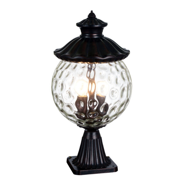Metal Gate lamp for Pillars | Waterproof Outdoor Light for Home Decorative Exterior/Outdoor Light/Gate Light/Garden Lamp/Pillar Lamp/Gardner Lights IP44 E14 8177-2GL-ELSEWEDY - Image 2