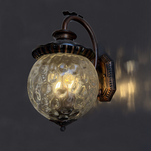 Exterior Wall Lantern Sconce, Aluminum Glass Waterproof IP44 Wall Sconce, Retro Creativity Balcony Wall Lamp Light, for Front Door, Entry, Porch, Patio E14 8177-2WL-ELSEWEDY