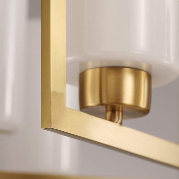 Pendant Light, Retro Minimalist Chandeliers Compatible with Dining Room Living Room Bedroom Glass Led Pendant Light Gold Hanging Lamps E27*8, 50*45 cm good material 8748/8-ELSEWEDY - Image 6