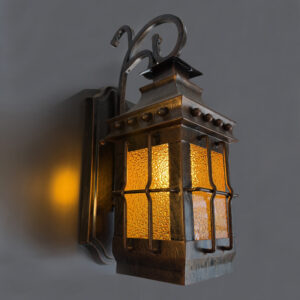 Extra Large Dusk to Dawn Outdoor Wall Light, Modern Exterior Front Porch Lights, Waterproof Brown Black Wall Scones, Anti-Rust E27 Socket Wall Mount Lighting for Patio Entryway Garage IP44 E27 9091-1WS-ELSEWEDY
