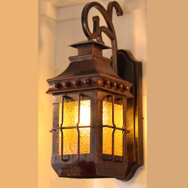 Extra Large Dusk to Dawn Outdoor Wall Light, Modern Exterior Front Porch Lights, Waterproof Brown Black Wall Scones, Anti-Rust E27 Socket Wall Mount Lighting for Patio Entryway Garage IP44 E27 9091-1WS-ELSEWEDY - Image 2