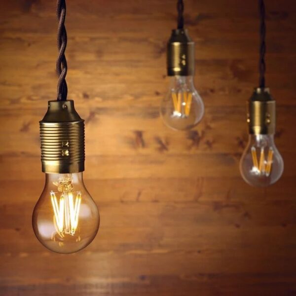 Classic E27 Screw Bulb, Vintage E27 LED Light Bulbs,A60 6.5W Edison Screw Bulb, Filament Light Bulbs, Warm White 2700K, 350LM, Equivalent 35W, Decorative Light Bulbs, AC230V, Elsewedy A60-6.5W/E27 - Image 2