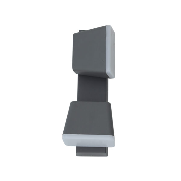 LED Aluminum Wall Sconce Light IP54 Porch Light 10W, Grey Modern Exterior Wall Light, 3000k Warm White, Outdoor Up/Down for Courtyard, Porch, Garden AH00821-EGYLUX - Image 3