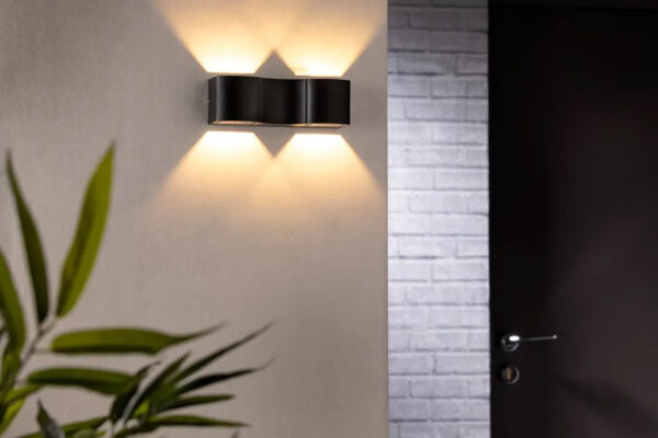 Outdoor Wall Lights 3000K Mains Powered, IP54 Waterproof Up Down Lights Outdoor, LED Outside Lights Exterior Sconce, Aluminum Garden Wall Lamp for Front Door, Garage, Porch, Patio AH00921L-EGYLUX - Image 3