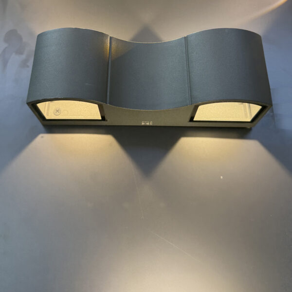 Outdoor Wall Lights 3000K Mains Powered, IP54 Waterproof Up Down Lights Outdoor, LED Outside Lights Exterior Sconce, Aluminum Garden Wall Lamp for Front Door, Garage, Porch, Patio AH00921L-EGYLUX