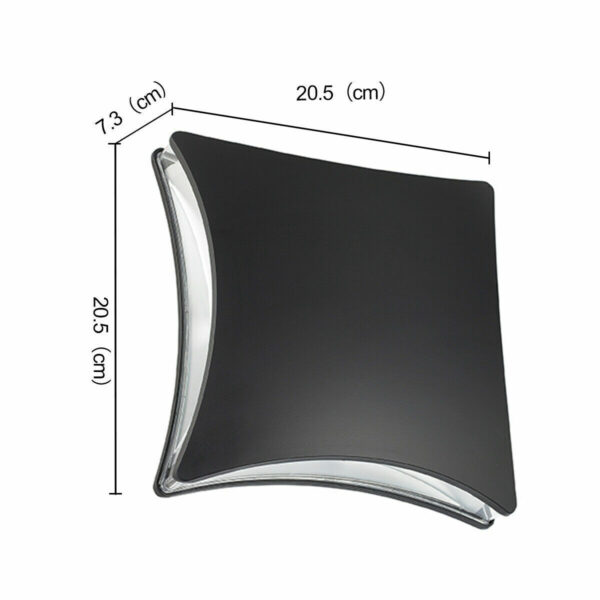 Elsewedy Wall Light 3000K Warm White Light Modern LED Outside Lights ,4W Metal Cover IP54 Waterproof  Aluminum Black Outdoor Lights for Side Door, Living Room, Bedroom, Garage B2190-ELSEWEDY - Image 6