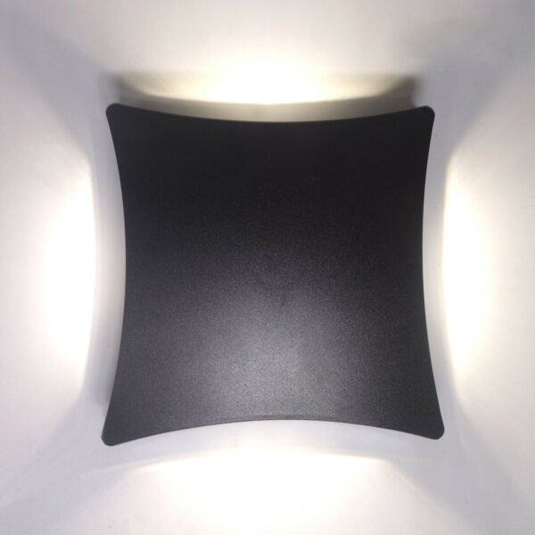 Elsewedy Wall Light 3000K Warm White Light Modern LED Outside Lights ,4W Metal Cover IP54 Waterproof  Aluminum Black Outdoor Lights for Side Door, Living Room, Bedroom, Garage B2190-ELSEWEDY - Image 2