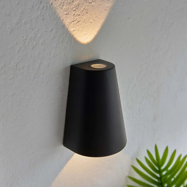 Outdoor Wall Lights Mains Powered, Up Down Outside Wall Lights IP65 Waterproof, Porch Light Front Door Lamp Modern Aluminum 3000K, Exterior LED Lighting Sconce Wall Mounted for House, Black B2277-ELSEWEDY - Image 6