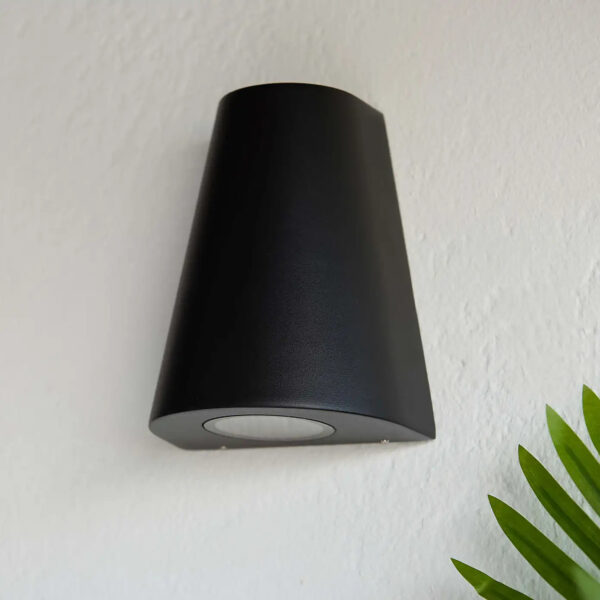 Outdoor Wall Lights Mains Powered, Up Down Outside Wall Lights IP65 Waterproof, Porch Light Front Door Lamp Modern Aluminum 3000K, Exterior LED Lighting Sconce Wall Mounted for House, Black B2277-ELSEWEDY - Image 2