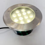 12W Garden Buried Light Outdoor Spotlight IP67 Waterproof Recessed Ground Light AC85-265V for Yard, Walkway, Patio, Step, Path, Villa Underground Lights (Color : Warm White, Size : 12W) 3000K D4068-Elsewedy