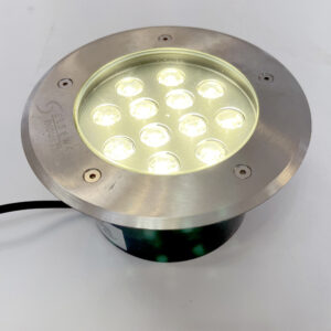 12W Garden Buried Light Outdoor Spotlight IP67 Waterproof Recessed Ground Light AC85-265V for Yard, Walkway, Patio, Step, Path, Villa Underground Lights (Color : Warm White, Size : 12W) 3000K D4068-Elsewedy
