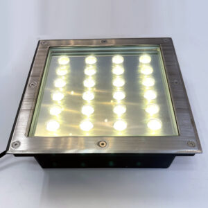 36Watts 3000K In Ground LED Lights Square Buried Light Stainless steel material IP67 waterproof High load-bearing floor spotlight for gardens, stairs, architecture illumination D4074-1-Elsewedy