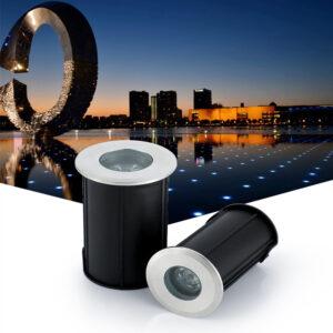 2W LED In Ground Lights Mains Powered Outdoor Underground Lights Buried Lights P67 Waterproof Low Voltage Landscape Lights for Garden, Patio, Step, Pathway, Driveway D4075-2W-ELSEWEDY