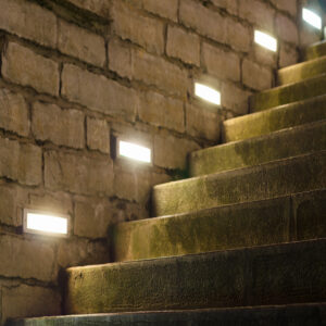 6W LED Step Light Stairway Modern Wall Fixture with Horizontal Louver Faceplate for Indoor and Outdoor Waterproof Steel IP67 3000K D4088-Elsewedy