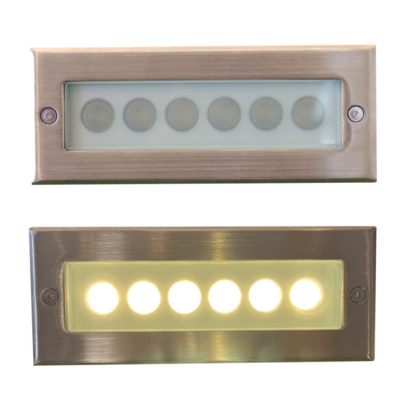 6W LED Step Light Stairway Modern Wall Fixture with Horizontal Louver Faceplate for Indoor and Outdoor Waterproof Steel IP67 3000K D4088-Elsewedy - Image 2