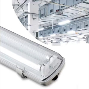 LED WATER PROOF 4ft T8 Double Tube Light Fixture, 36 Watt, 4000lm, 6000K (Bright White), Clear Cover, IP65 Waterproof Light, Indoor/Outdoor Lighting, Corridor, Mall, Factory, Industrial Area, etc Egylux Luminaire EGYOCEAN-2X120CM 