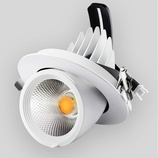 High Color Rendering 20W 6000K Clothing Store Led Spotlights, Adjustable COB Trunk Lights, Storefront Recessed Ceiling Lights, Commercial Shop Lamps Elsewedy ES-0119