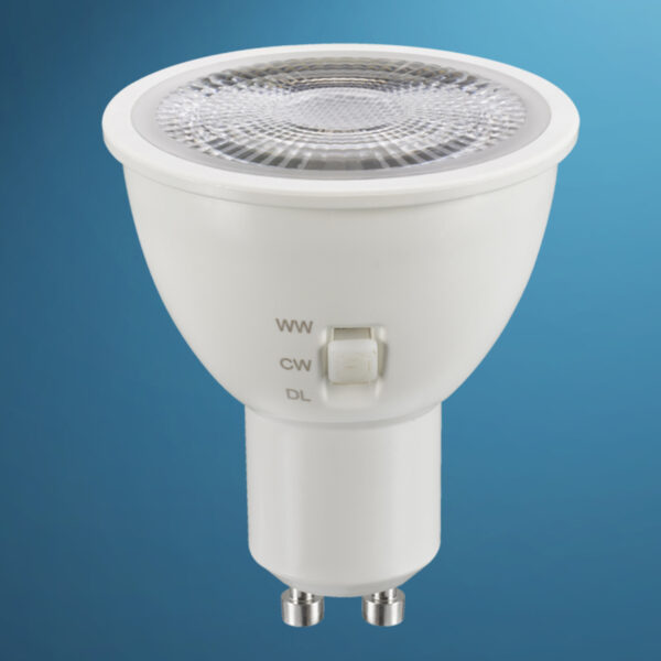GU10 LED Light Bulb, 3000K/4000K/6500K,  Warm White/ Natural White/ Cool White, 6W/ 6.5W 600LM CCT Button, Equivalent to 50W Halogen Spotlight Bulb, Dimmable, 220V, 38°Beam Angle, GU10 -CCT-Elsewedy - Image 2