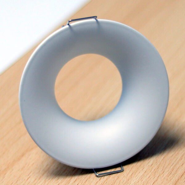 Round White Matte Anti-Glare Recessed Spotlight Frame MR16 Fixture Aluminum Mounting Frame Recessed Spotlight Including GU10 Socket for LED, Halogen Ceiling Spot Recessed Lights Hole H-201-RD-WH-ELSEWEDY - Image 3