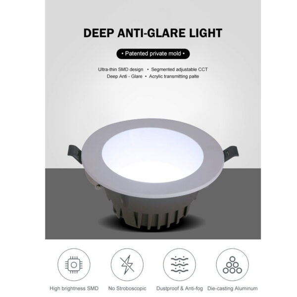 Recessed ceiling downlight 7w/ 10w/ 20w/ 30w, LED Spot Lights, Recessed Downlight Indoor Concentrating Ceiling Lamp 3000K/4000K/6000K Integrated Panel Lighting KTV Background Wall Decorative CRI 85 AC IP65-DOWNLIGHT - Image 11